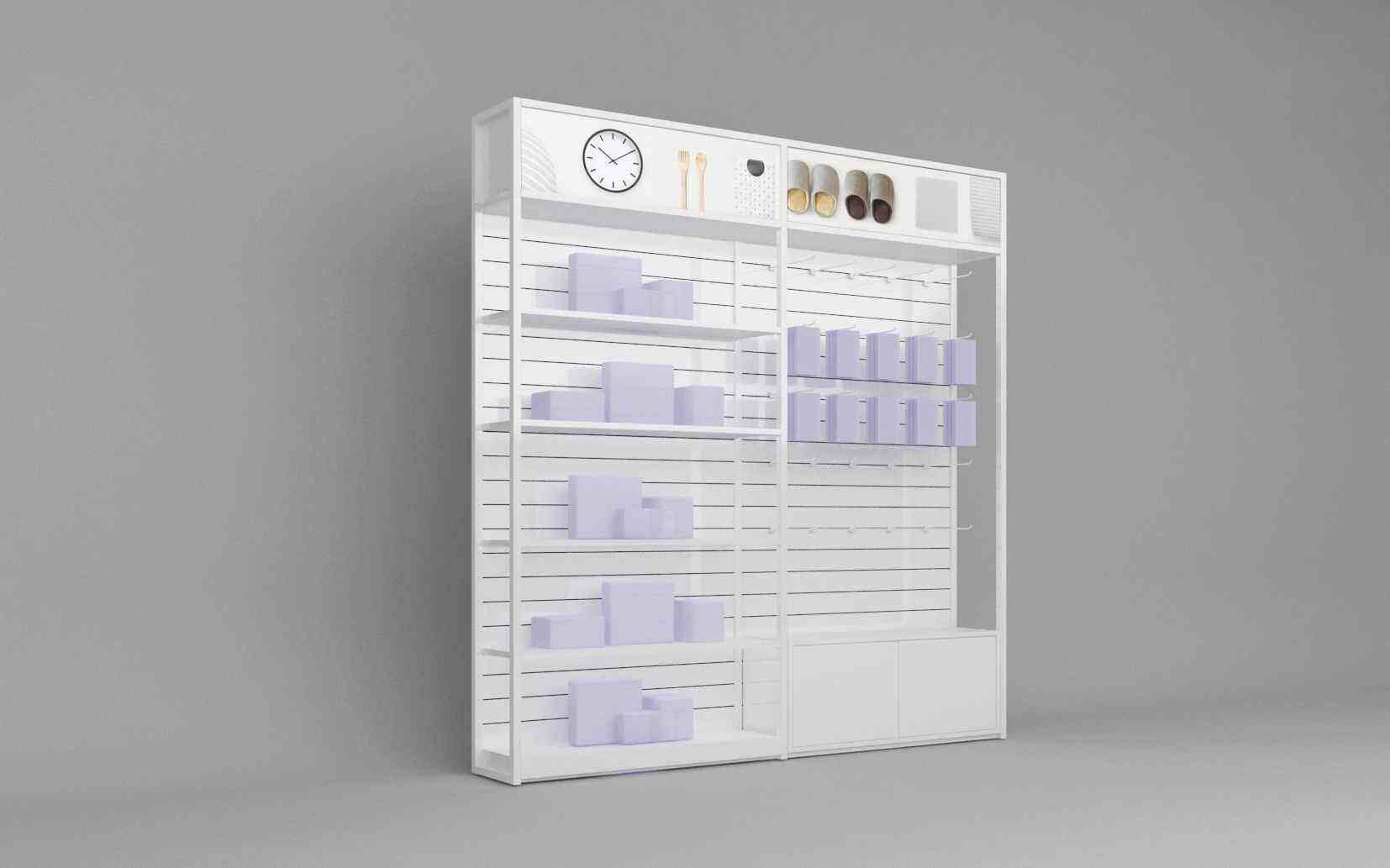 merchandise wall display