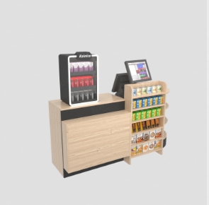 Retail Store Snack Biscuits Display Shelving Cookies Display Rack with Hook