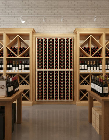Creating Premium Ambience with Commercial Wooden Wine Rack Fixtures